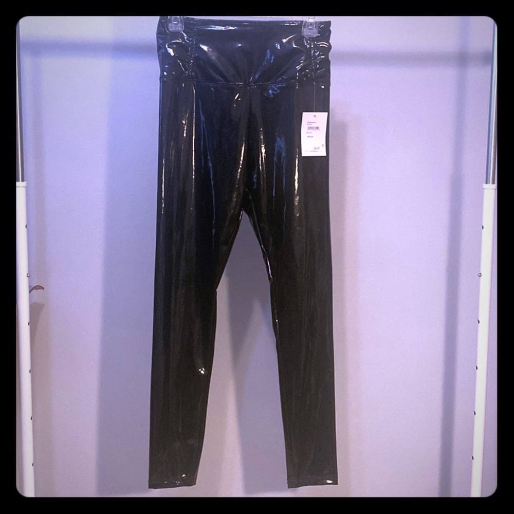 Shiny Pleather Leggings